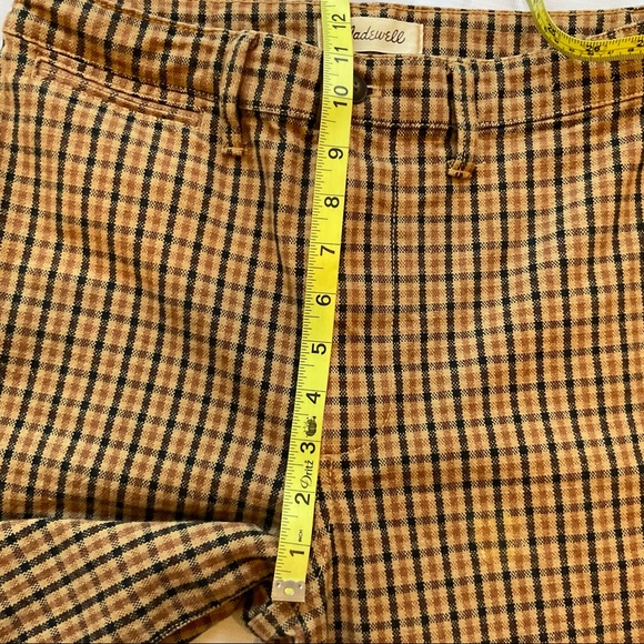 Madewell Plaid Slim Emmet Wide Leg Crop Pants Size 28 - Picture 11 of 15